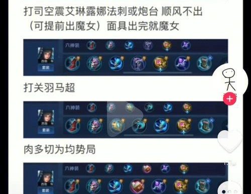 打造强力输出!以艾琳精装铭文出装顺序攻略(掌握艾琳的装备选择,实现输出最大化)