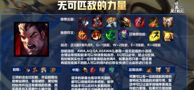 《诺手上单教学出装攻略》（打造无敌铁男，征服召唤师峡谷！）