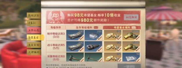 明日之后曙光基金购买攻略,助你成为游戏中的富豪(拥有曙光基金,玩游戏也能赚钱)